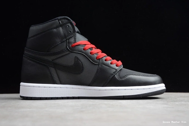 High Jordan Air OG 1 Retro Black Satin 555088-060 0525